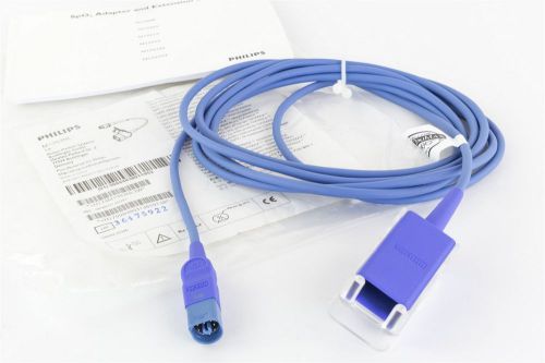 Philips M1943AN SpO2 3&#039; Extension Cable D Connect to Nellcor Oximax DB9 New