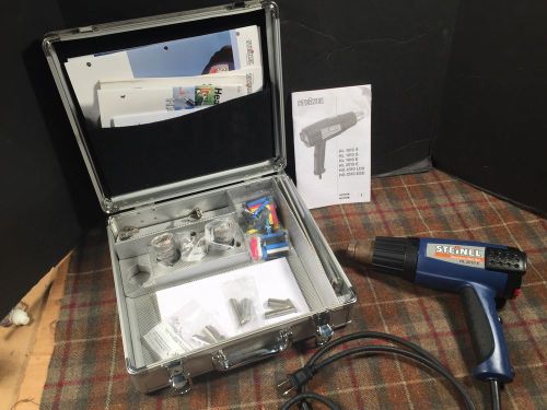 Steinel HL2010E Electronic Heat Gun Set In Case Used One Job Excellent Bundle