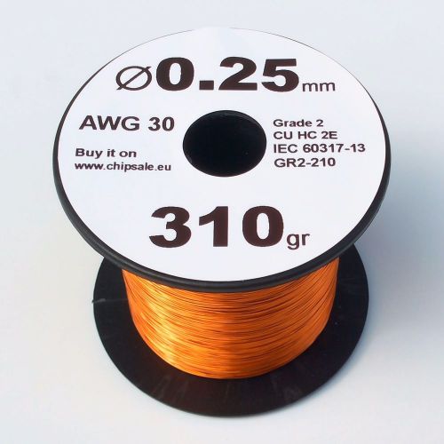 0.25 mm 30 AWG Gauge 310 grams ~690 m Enamelled Copper Magnet Enameled Wire Coil