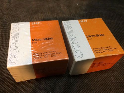 NEW Corning 2947 MICRO SLIDES PRE-CLEANED SINGLE FROSTED 75 X 50 X 1mm