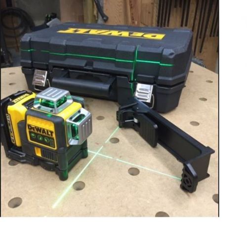 Dewalt dw089lg self-leveling 3-beam line green laser levelling leveler w batt for sale