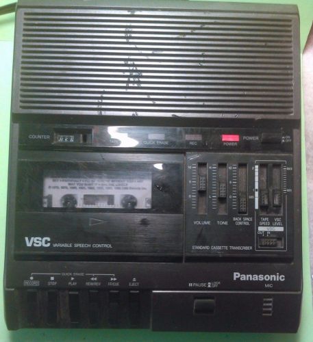 Panasonic RR-830 Standard Cassette Transcriber Tested Working