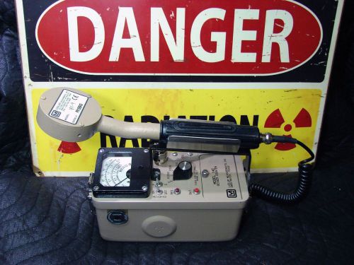 Ludlum 14c &amp; 44-9 probe survey meter radiation detector geiger counter a,b,g,x for sale