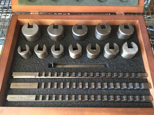 1 - dumont #10-14 broach &amp; key set /broach 32mm-50mm key 10-12-14 vgex - metric for sale