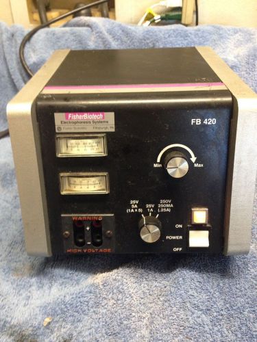 FISHER BIOTECH ELECTROPHORESIS FB 420 POWER SUPPLY - WORKS GREAT