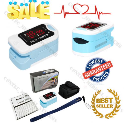 LED Fingertip Finger Pulse Oximeter Blood Oxygen SpO2 Pulse Heart Rate Monitor