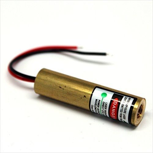 Farhop 5mw 532nm 5v green dot laser diode module 13mm x 55mm for sale