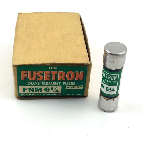 Lot Electrical Fuses FNM 6 1/4 DUAL ELEMENT Midget Type Time Delay Fuse 250VAC