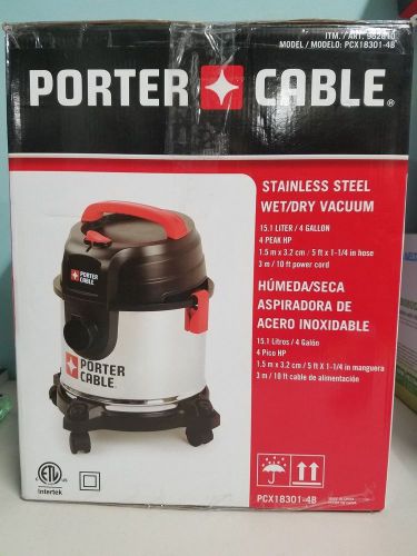 Porter Cable Stainless Steel Wet/Dry Vac