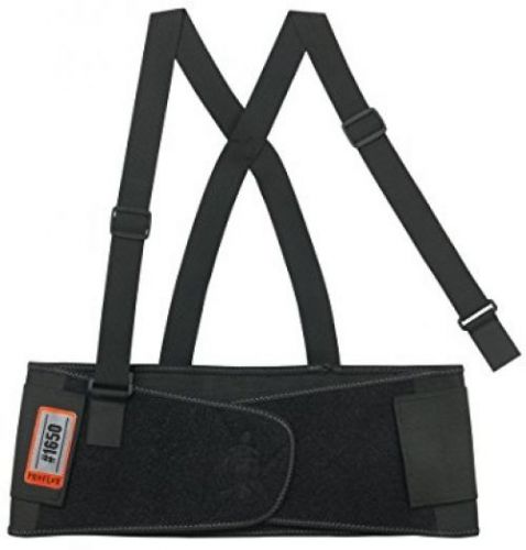 Ergodyne ProFlex 1650 Economy Elastic Back Support Belt, Black, Large