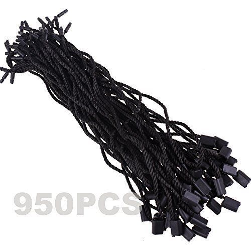 BCP Pack of 950 Pcs Hang Tag Nylon Rope String Snap Lock Pin Loop Tie Fasteners