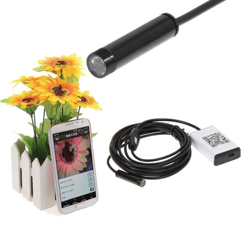 Wireless HD 720P Waterproof Smart WIFI Camera Snake Inspection Endoscope LED 5M