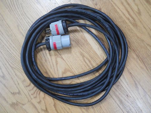 12/3 generator 20a extension cord 30&#039;+ /locking plugs/ 125/250 volts/essex royal for sale