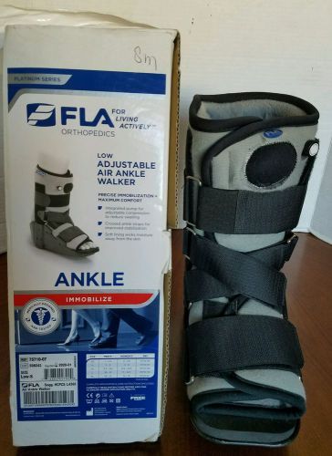 Fla Adjustable Air Ankle Walker Low Blue Sm