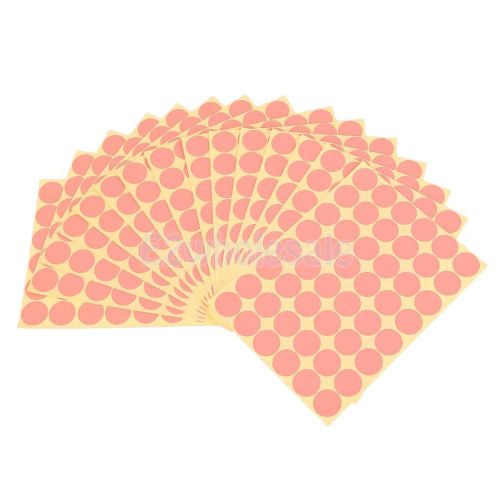 720Pcs 25mm Round Circle Blank Code Paper Sticker Labels Sticky Dot- Pink
