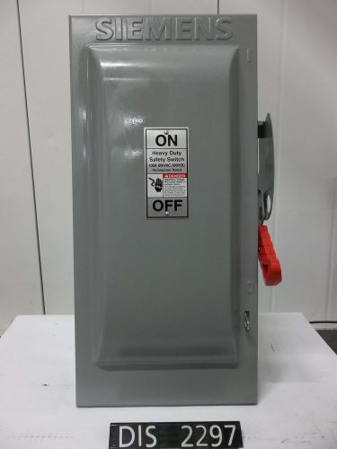 New siemens 100 amp nema 1 non fused disconnect/safety switch (dis2297) for sale