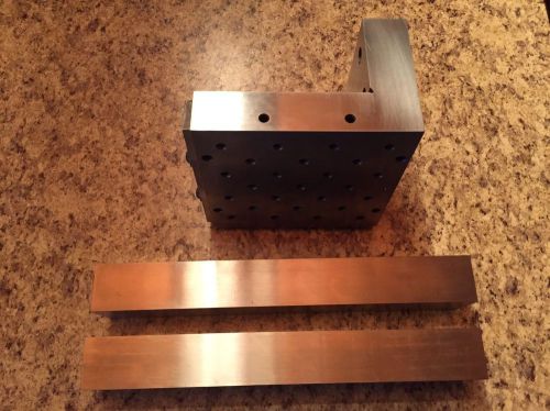Machinist Toolmaker Angle Plate And Brown And Sharp Parallels 920