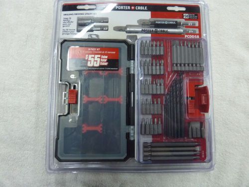Porter Cable 58 pc Drilling / Driver Tool Kit with storage case