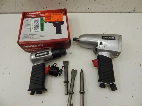 Lot of husky impact wrench air hammer air tools 570819 b16 for sale