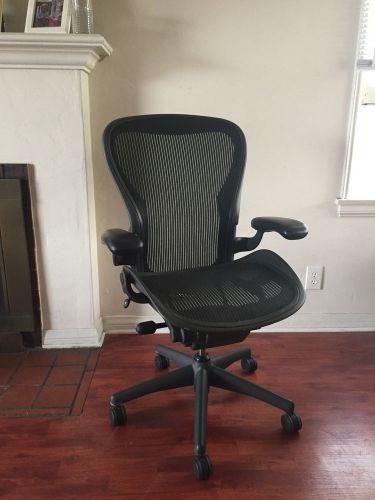 $1295 Herman Miller AERON EXECTUTIVE Office Task Chair C Height Adjust Tilt dwr