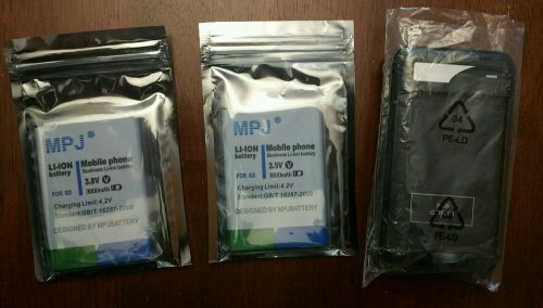 (2) MPJ 3000mAh Li-ion Replacement Batteries for LG G3 + (1) recharger