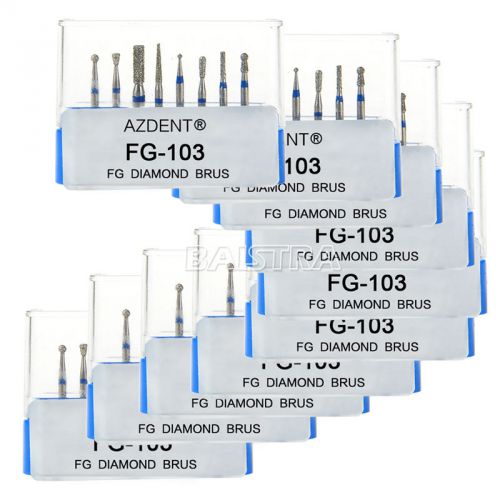 10 kit Dental Diamond Burs Cavity Preparation on promotion