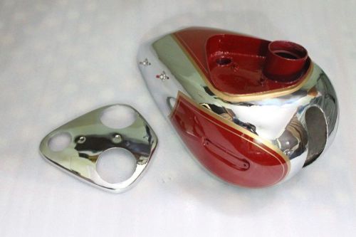 ARIEL 500CC RED HUNTER GAS FUEL PETROL TANK CHROMED AND PAINTED RED