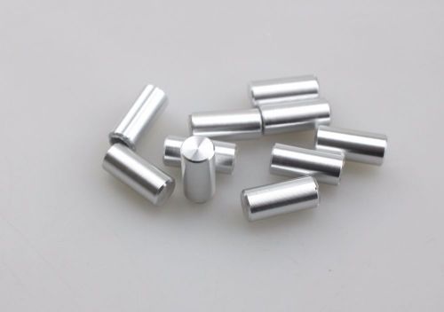 10 x Aluminum MINI HiFi Control Knob Insert Type 6.5mmDx14mmH Chrome Square Hole