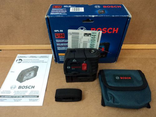 Bosch GPL 5 S 5-Point Self-Leveling Plumb and Square Alignment Laser Used