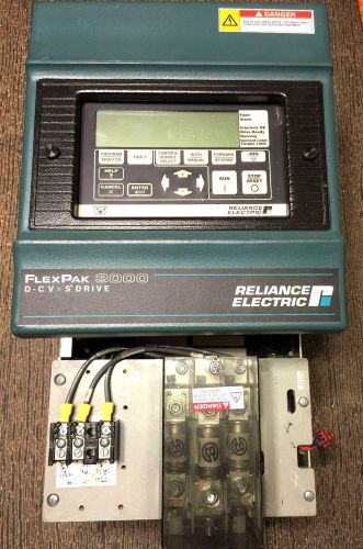 Reliance electric flexpak 3000 15/30hp 30fr4042 dc drive 230/460vac fully tested for sale