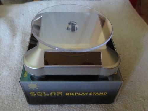 Solar power display stand