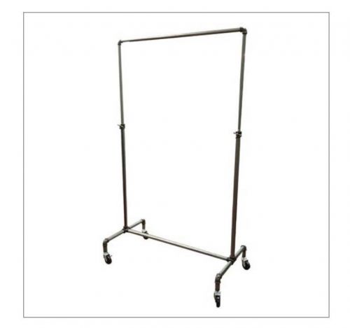 NEW PIPELINE COLLECTION SINGLE BAR GARMENT RACK BLACK FREE SHIPPING