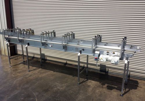Alliance 24” x 18’ long ss bottle / tray / case conveyor, bottling, conveying for sale