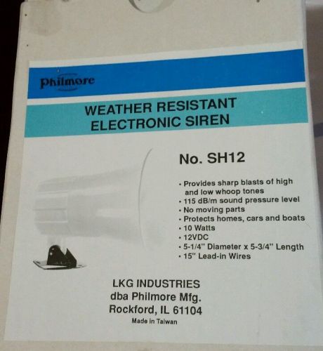Philmore weather resistant electronic siren. SH12