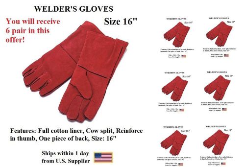 Gloves-CBB-Welder2-16-6pr (Welding Gloves Size 16-6 Pairs)