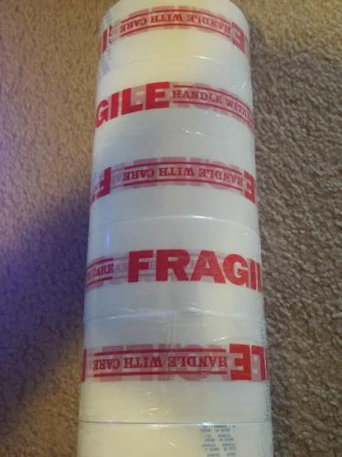 FRAGILE Handle With Care 6 ROLL  Pre printed Packing