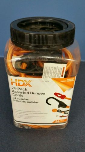 HDX 24-Pack Assorted Bungee Cords #599 894