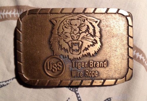 Ironworker vintage USS us steel american bridge brass belt buckle