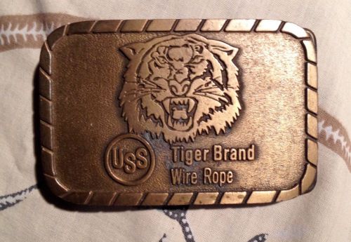 Ironworker vintage USS us steel american bridge brass belt buckle