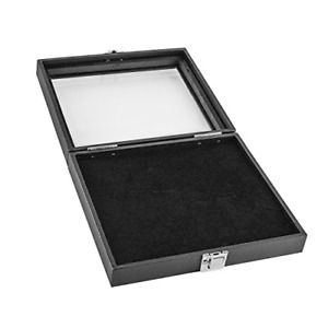 Outlet Black Wooden 36 Slot Ring Storage Box Display Case For Home Storage