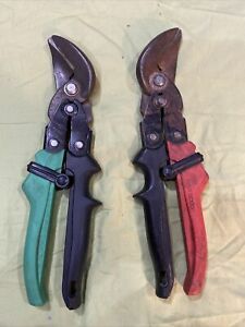 MALCO MAX 2000 OFFSET LEFT &amp; OFFSET RIGHT HAND CUTTING SHEARS LOT OF -2