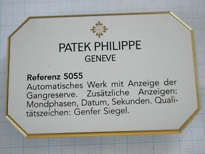 Patek Philippe Display 4.8 x 7.3cm Ref.5055 Enamel Cream