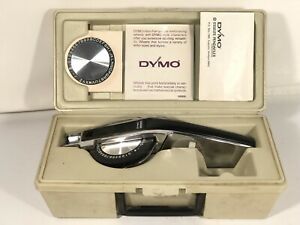 DYMO Deluxe Label Maker Model 1550 Vintage Tapewriter Kit With Original Case