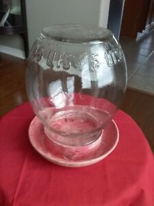 Vintage Glass 5qt Chicken Waterer Brower Mfg. Co.