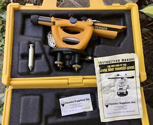 Berger Instruments Surveying Level Transit w/ Case - Model 200B