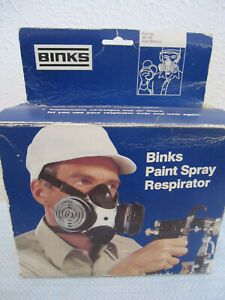 Binks 40-128 Paint Spray Respirator Size Medium w/box and filter