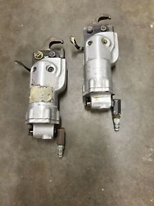 (2) Atlantic Air Tool Pneumatic Aerospace Rivet Squeezer Model 30C 1.25&#034; Reach