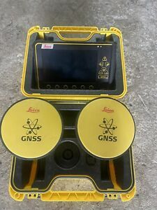 LEICA MCP80 3D MACHINE CONTROL PANEL &amp; MDS DOCKING STATION 2cga 60 antennas OG B