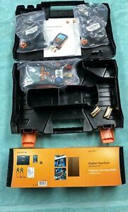 NEW Testo 550 Refrigeration Digital Manifold Meter Kit 0563 1550 w/ Clamp Probes