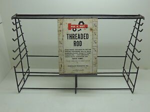 Vintage PIK-A-NUT Threaded Rod Assortment Store Display Rack Huncler Products